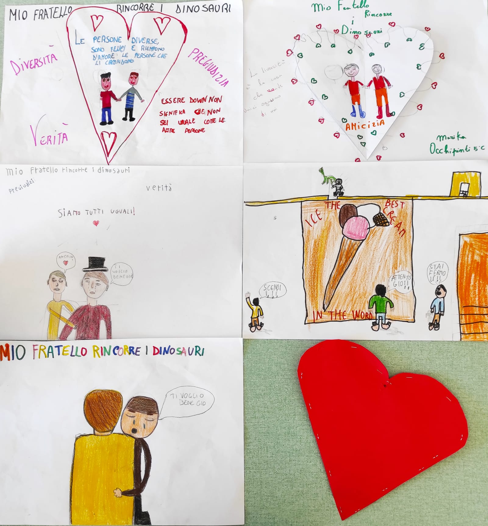 Collage di disegno dei bambini