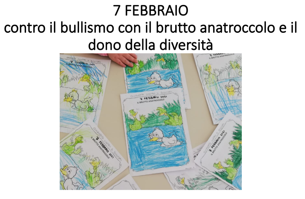 Il brutto anatroccolo colorato dai bambini